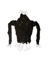 Load image into Gallery viewer, Black Spider Web Mesh Top
