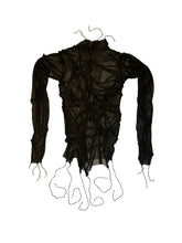 Load image into Gallery viewer, Black Spider Web Mesh Top
