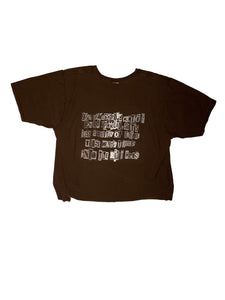 Dark Brown "CLAIRE" T-Shirt