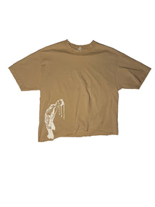 Tan "CLAIRE" T-Shirt